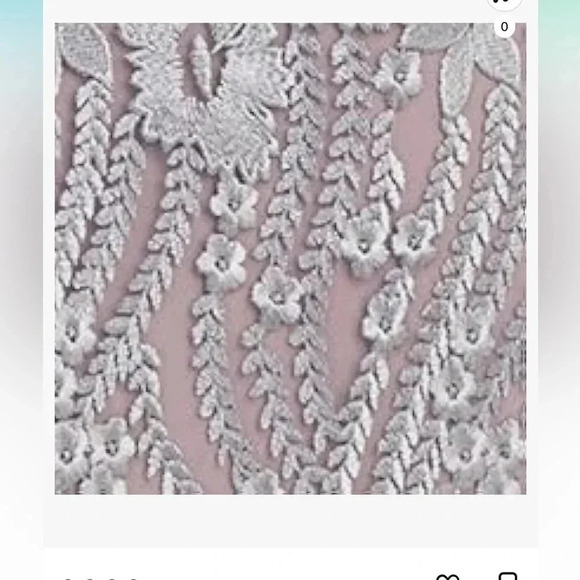 NWOT!! JS Collections Embroidered One Shoulder Maxi Evening Dress - Size 4 - Picture 4 of 16